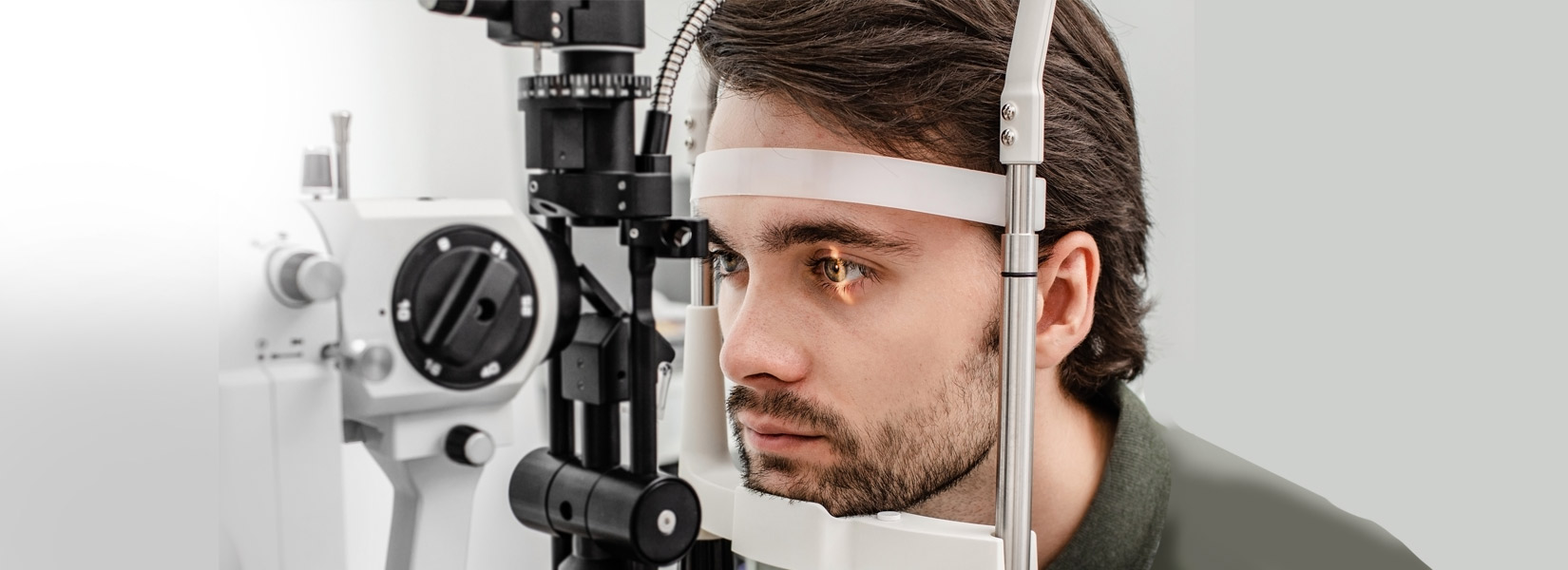 young man during eye exam in West Oakland